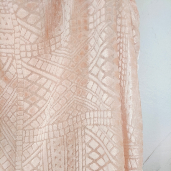 Lucky Brand Tank Top Velvet Burnout Blush Pink, Size S - Picture 2 of 5